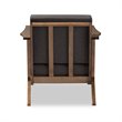 Cayla Lounge Fabric Chair in Gray