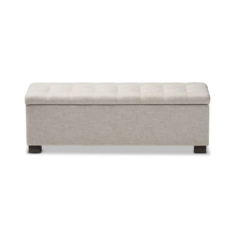 Roanoke Storage Bench in Beige