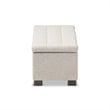 Roanoke Storage Bench in Beige