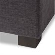 Roanoke Storage Bench in Dark Gray
