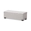 Roanoke Storage Bench in Grayish Beige