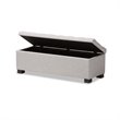 Roanoke Storage Bench in Grayish Beige