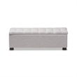 Roanoke Storage Bench in Grayish Beige