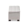 Roanoke Storage Bench in Grayish Beige