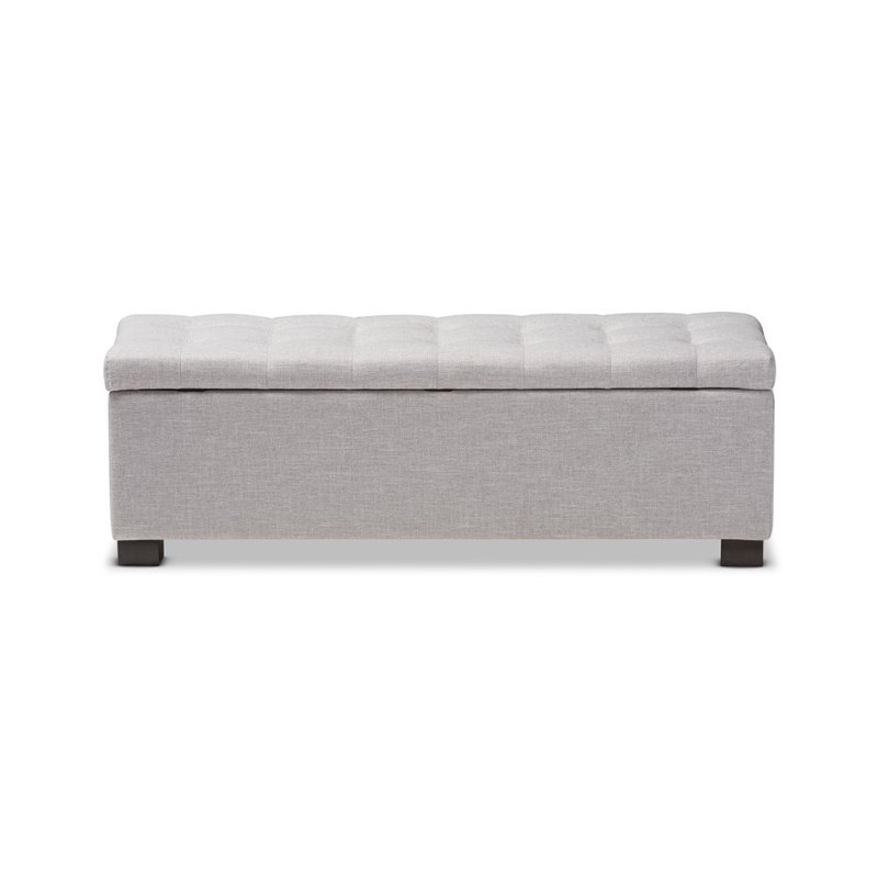 Roanoke Storage Bench in Grayish Beige