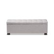 Roanoke Storage Bench in Grayish Beige