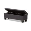Hannah Storage Bench in Dark Gray