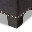 Hannah Storage Bench in Dark Gray