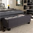 Hannah Storage Bench in Dark Gray