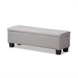 Hannah Storage Bench in Grayish Beige
