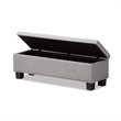 Hannah Storage Bench in Grayish Beige