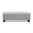 Hannah Storage Bench in Grayish Beige