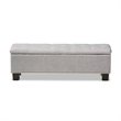 Hannah Storage Bench in Grayish Beige