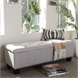 Hannah Storage Bench in Grayish Beige