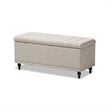 Kaylee Storage Bench in Beige