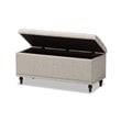 Kaylee Storage Bench in Beige