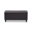 Kaylee Storage Bench in Dark Gray