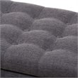 Kaylee Storage Bench in Dark Gray