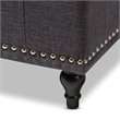 Kaylee Storage Bench in Dark Gray