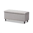 Kaylee Storage Bench in Grayish Beige