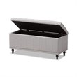 Kaylee Storage Bench in Grayish Beige