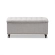 Kaylee Storage Bench in Grayish Beige