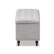 Kaylee Storage Bench in Grayish Beige