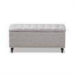 Kaylee Storage Bench in Grayish Beige