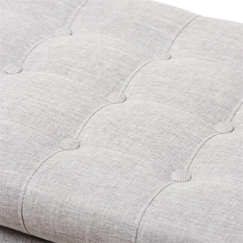 Kaylee Storage Bench in Grayish Beige