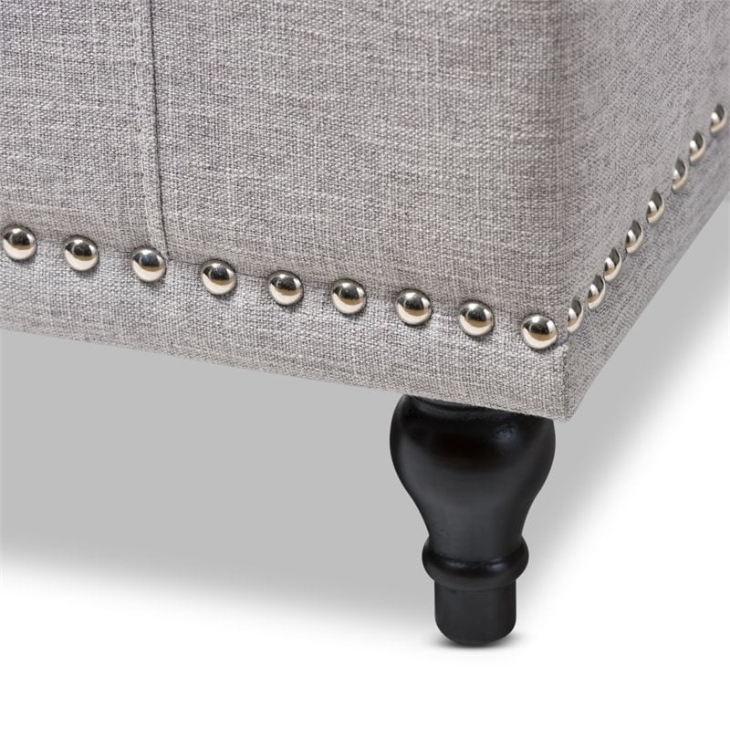 Kaylee Storage Bench in Grayish Beige