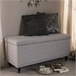 Kaylee Storage Bench in Grayish Beige