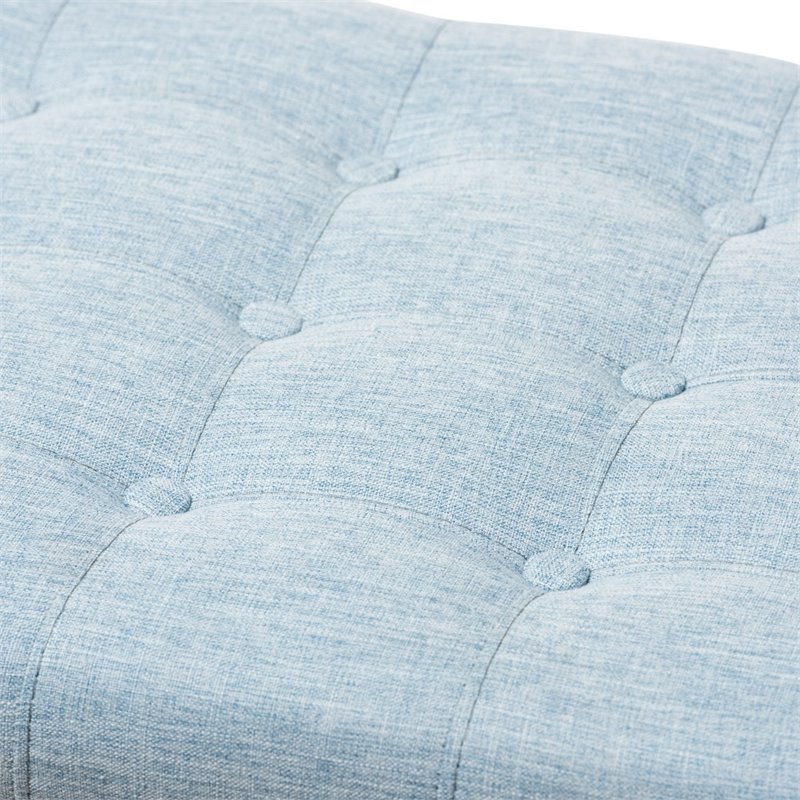 Kaylee Storage Bench in Light Blue