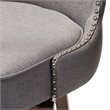 Gradisca Swivel Barstool in Gray (Set of 2)