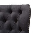Baxton Studio Scarlett Loveseat in Dark Gray