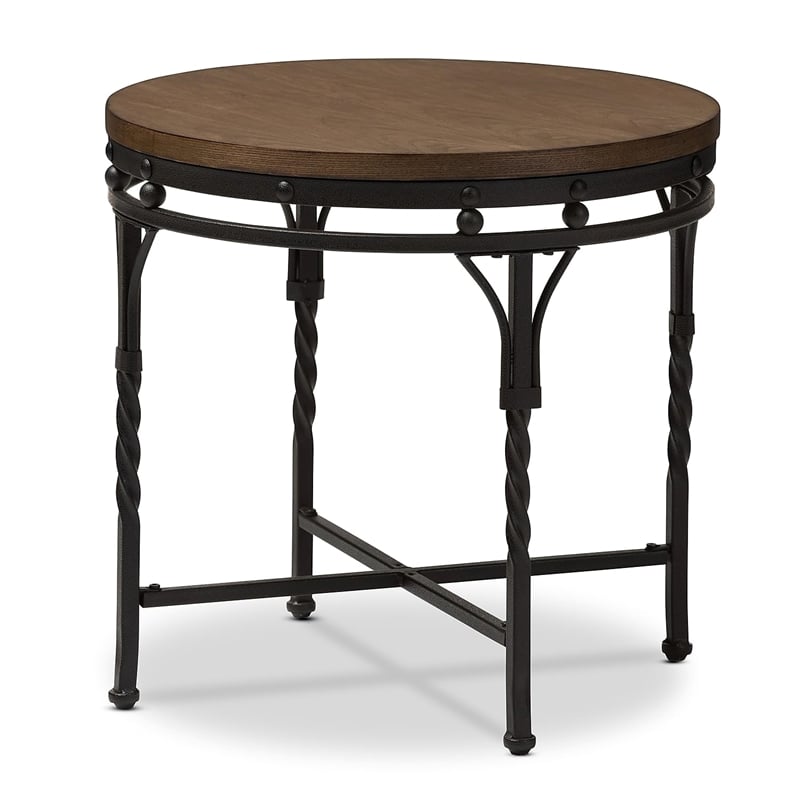 Austin End Table in Antique Bronze