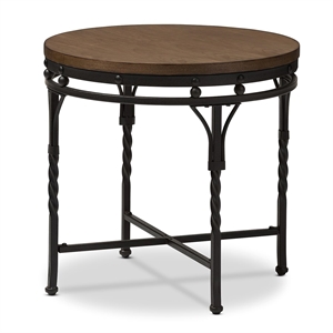 Austin End Table in Antique Bronze