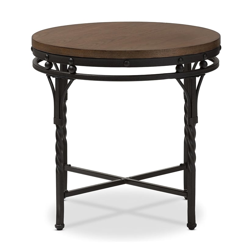 Austin End Table in Antique Bronze