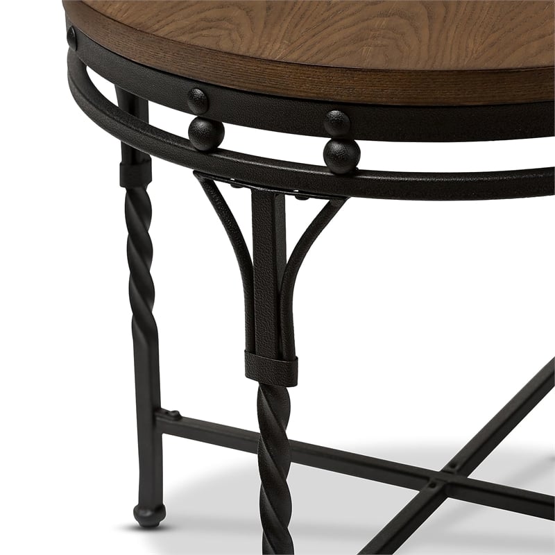 Austin End Table in Antique Bronze