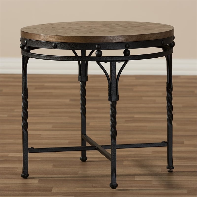 Austin End Table in Antique Bronze
