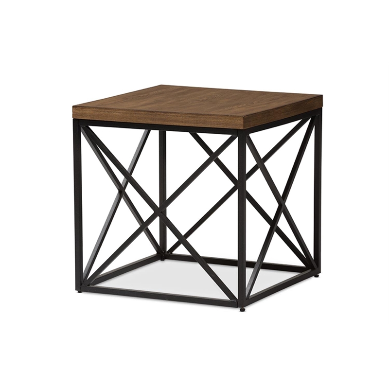 Holden End Table in Antique Bronze