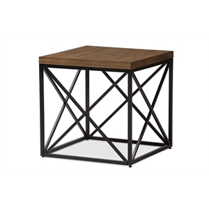 Holden End Table in Antique Bronze