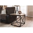 Holden End Table in Antique Bronze