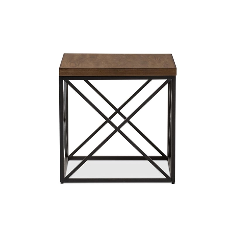 Holden End Table in Antique Bronze