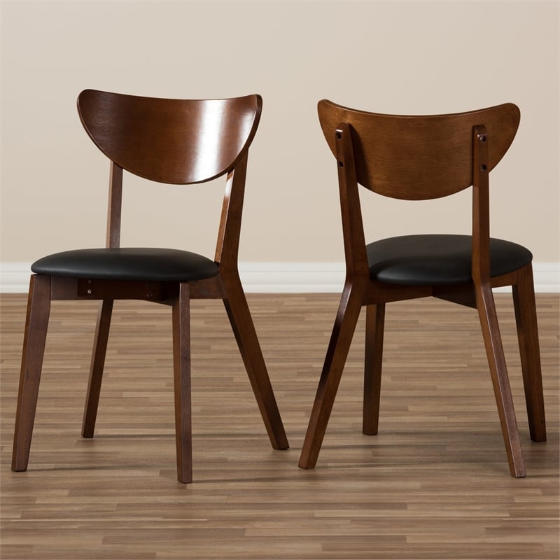 Sumner Wooden Dining Chair in Dark Walnut (Set of 2)