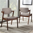 Elegant Dining Chair in Gray (Set of 2)