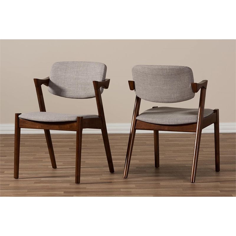 Elegant Dining Chair in Gray (Set of 2)
