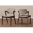 Elegant Dining Chair in Gray (Set of 2)