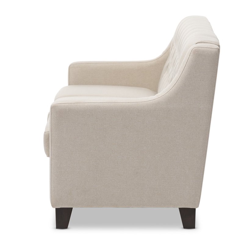 Arcadia Upholstered Sofa in Light Beige