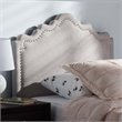 Baxton Studio Nadeen Fabric Upholstered Twin Headboard in Gray Beige