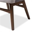 Baxton Studio Monte 5 Piece Round Dining Set in Gray and Walnut